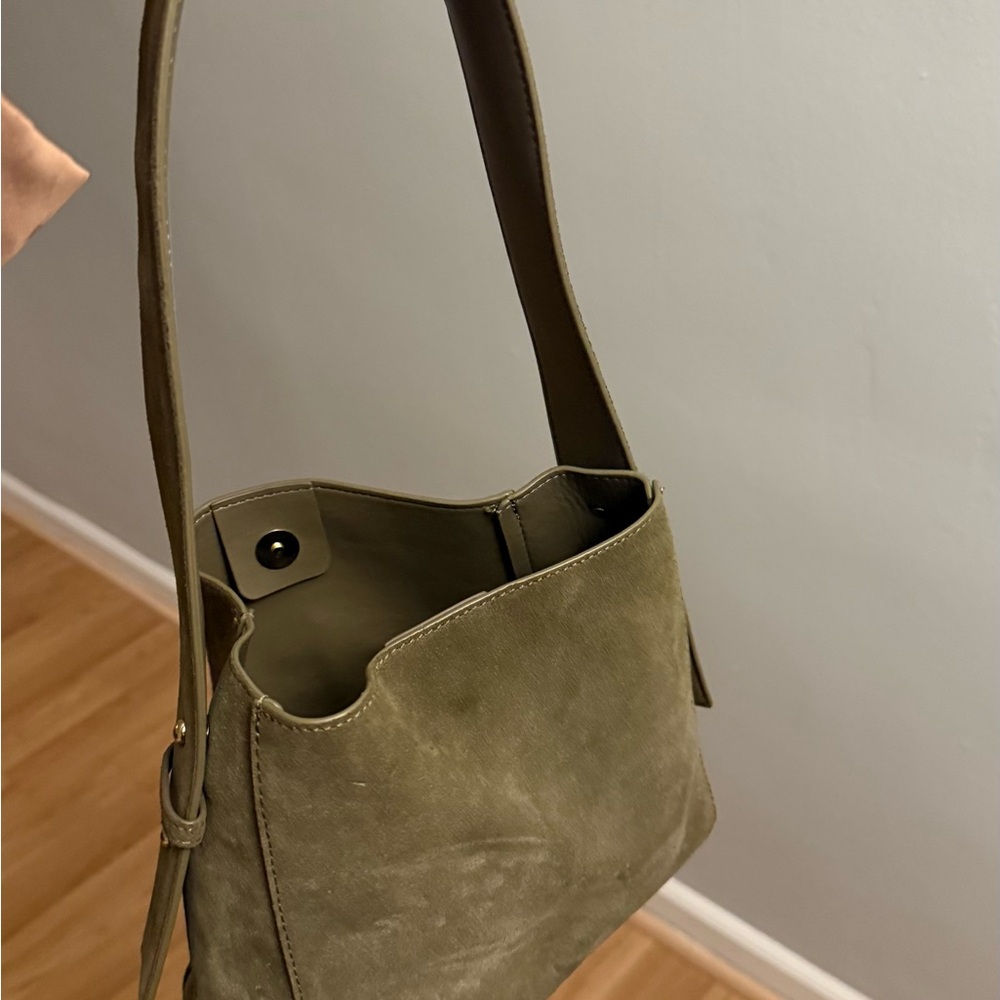 Mango Khaki Women's Shoulder Bag